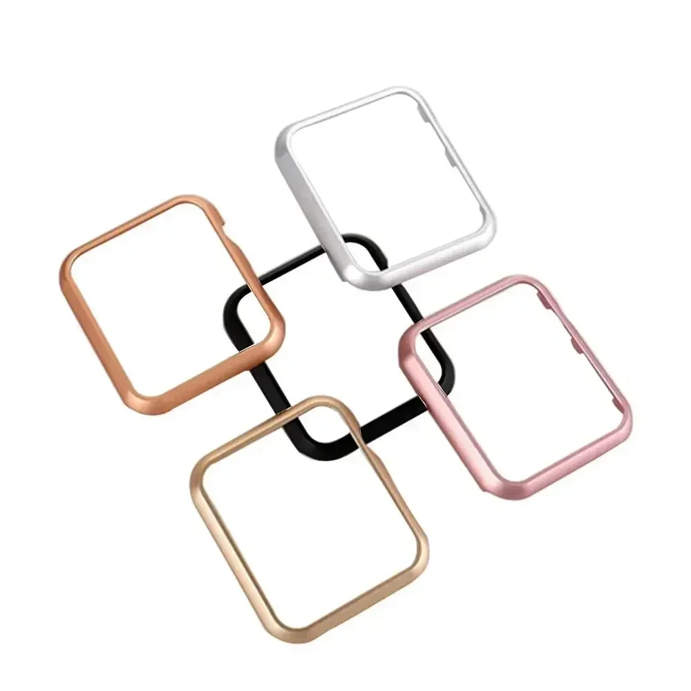 For iWatch SE Series 10 9 8 7  - Metal Bumper Aluminum Frame Case recension och pris