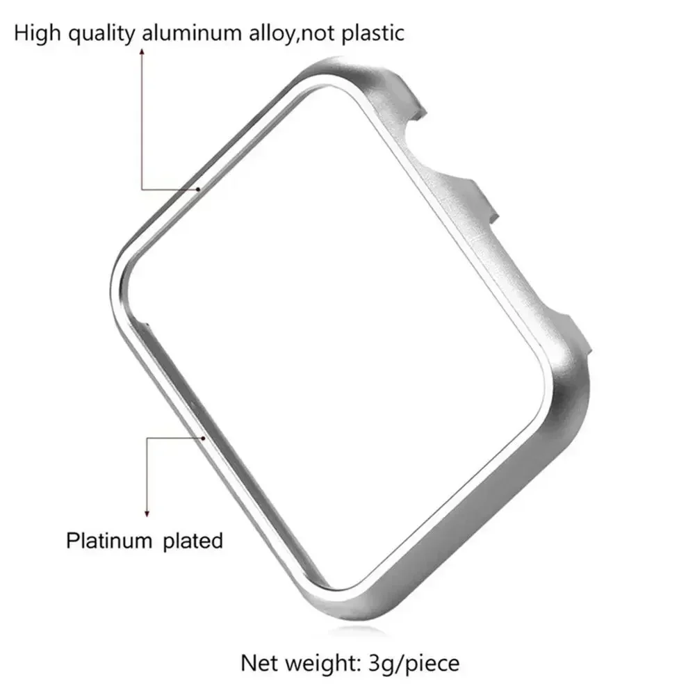 For iWatch SE Series 10 9 8 7  - Metal Bumper Aluminum Frame Case recension och pris