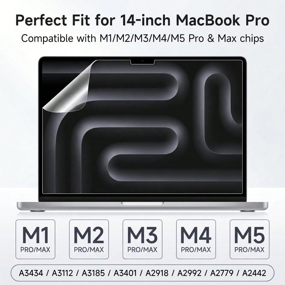 5 Pack for MacBook Pro 14 Inch - Matte Anti Glare Screen Protector recension och pris