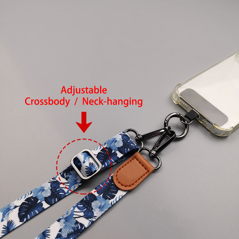 Tropical Pattern Crossbody Cel - Crossbody Lanyard Neck Strap Case recension och pris