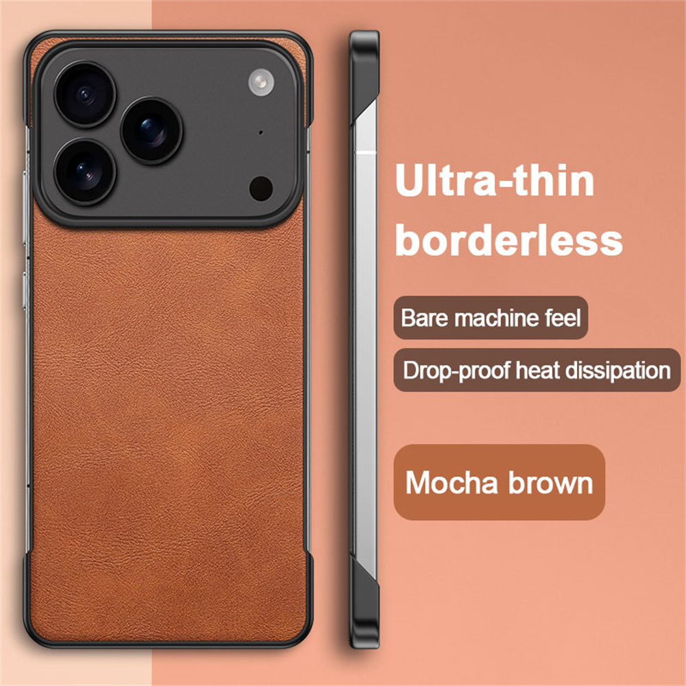 Classic Leather Ultra Thin PC  - Ultra Thin Frameless Phone Cover recension och pris