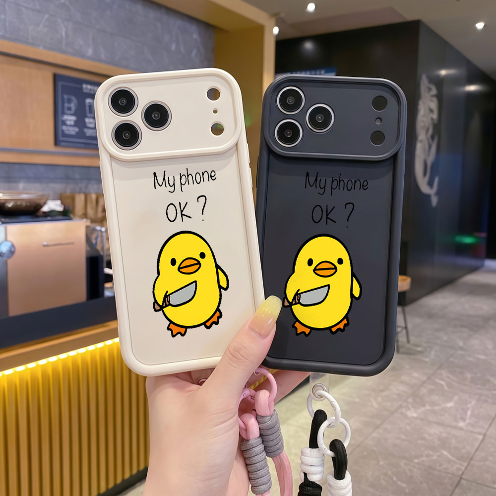 Cute Cartoon Duck Wrist Strap  - Cute Cartoon Wrist Strap Silicone Case recension och pris