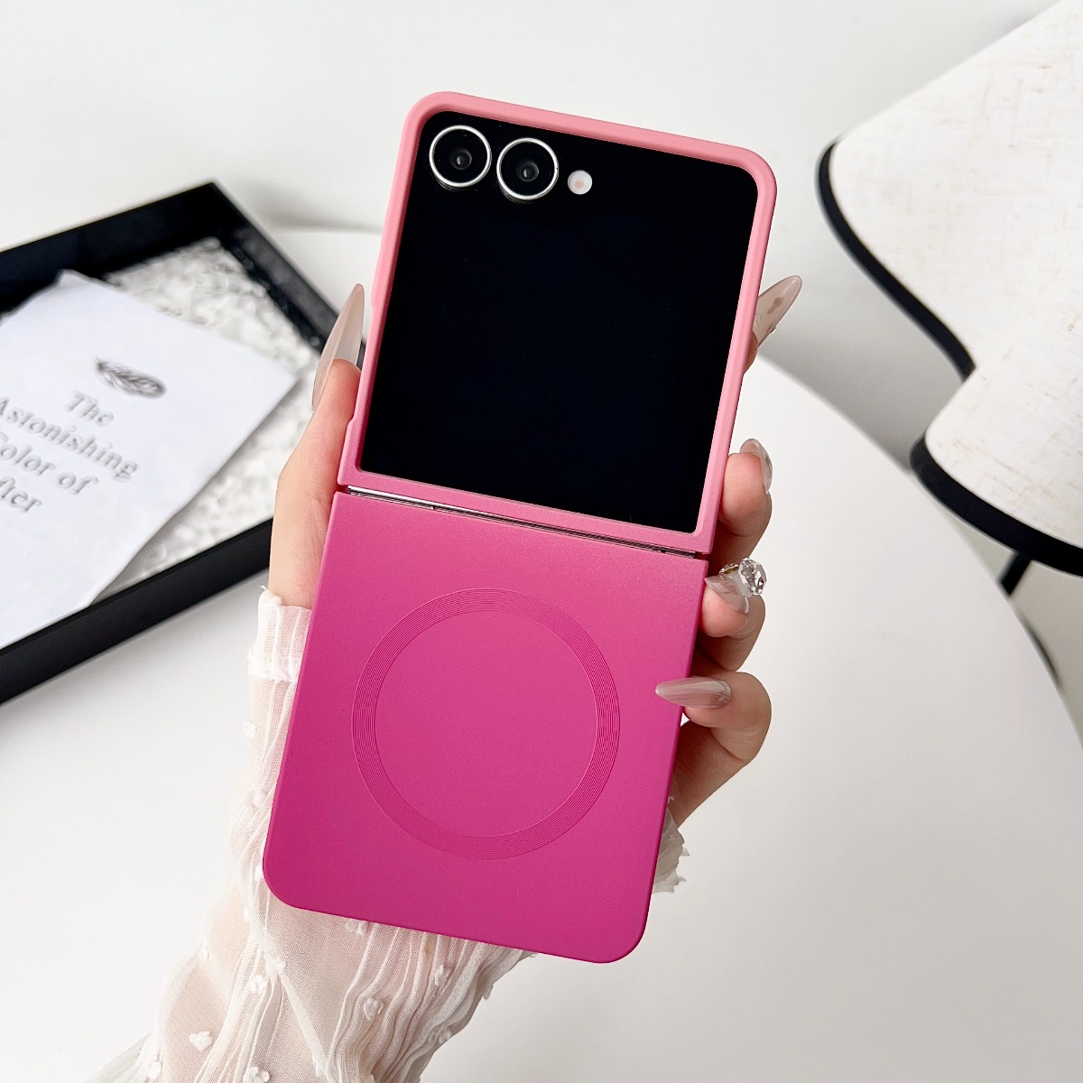 Gradient Liquid Silicone Soft  - Liquid Silicone Magnetic Phone Case recension och pris