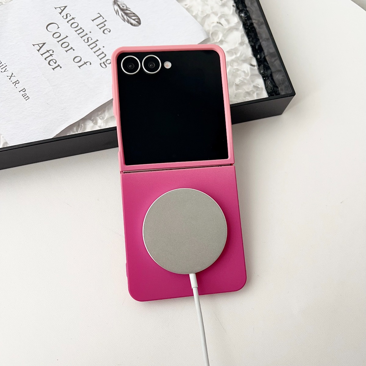 Gradient Liquid Silicone Soft  - Liquid Silicone Magnetic Phone Case recension och pris