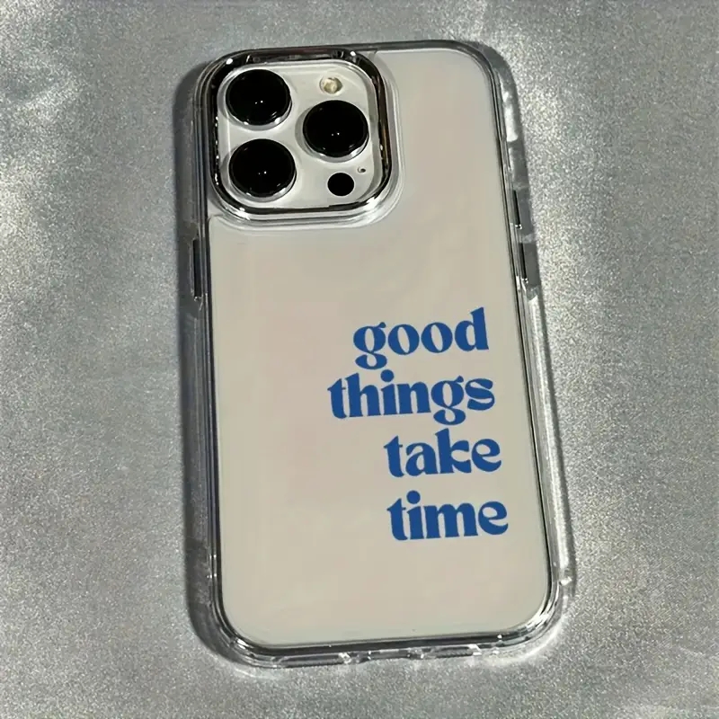 Good Things Take Time Lens Fra - Clear Shockproof Bumper Case recension och pris