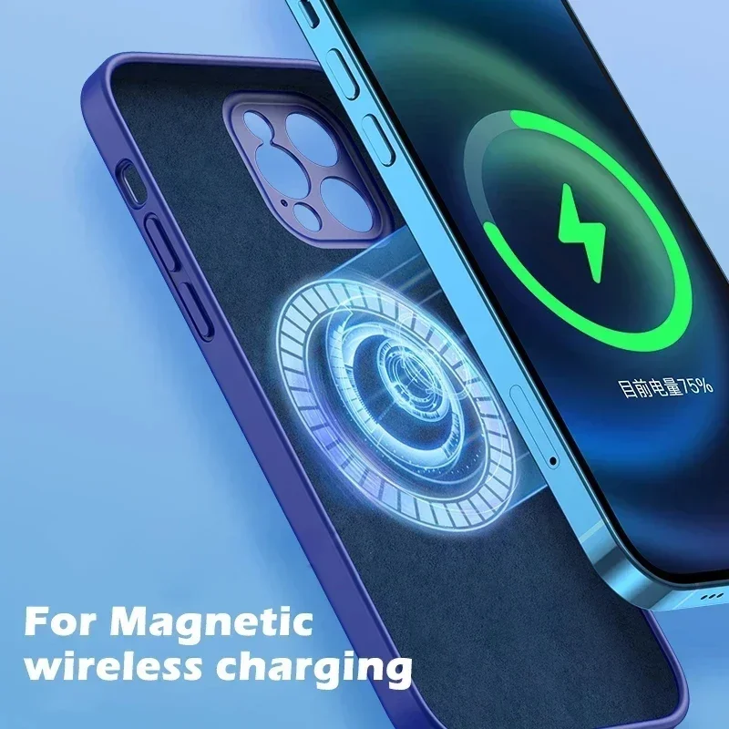 Liquid Silicone Case For iPhon - Liquid Silicone Magnetic Phone Case recension och pris