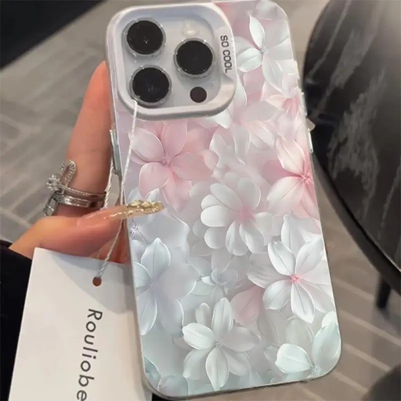 Pink Flower Case for iPhone 15 - Screen Protectors recension och pris