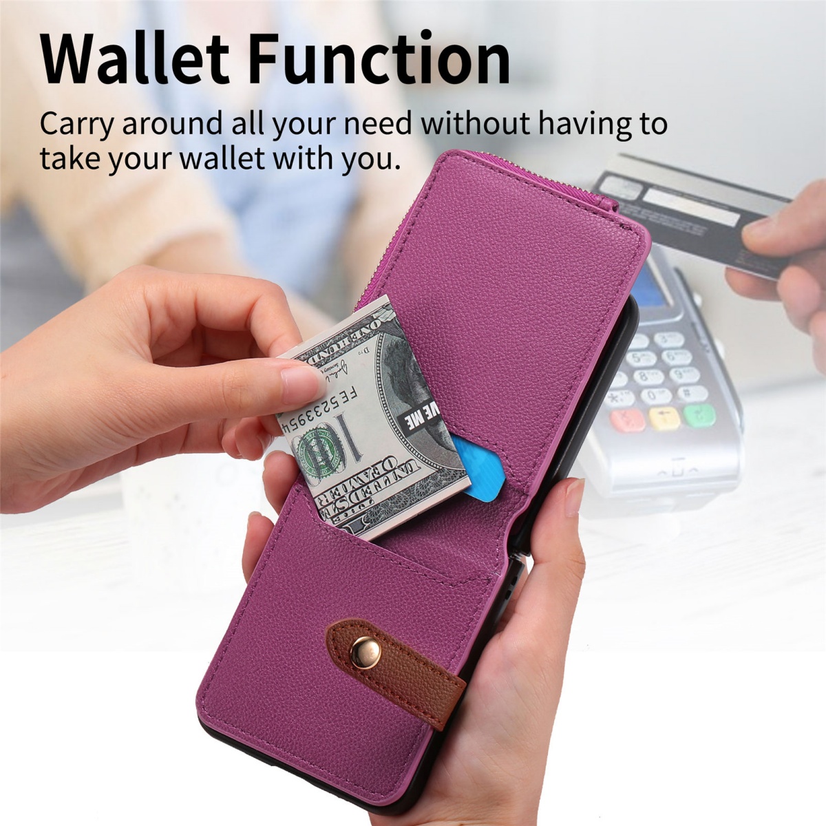 Luxury Card Holder Phone Case  - Leather Wallet Card Holder Phone Cover recension och pris