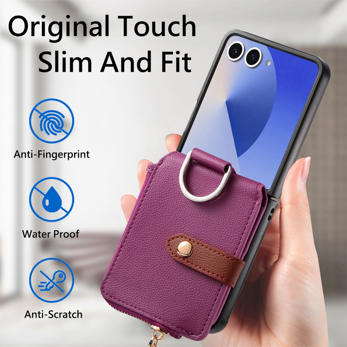 Luxury Card Holder Phone Case  - Leather Wallet Card Holder Phone Cover recension och pris