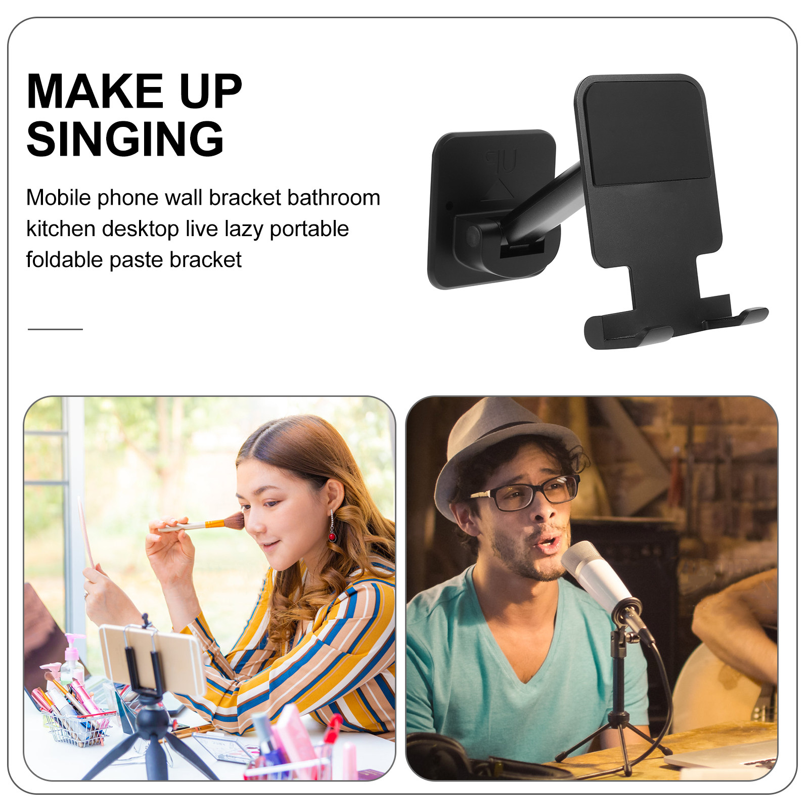 Adhesive Wall Mount Phone Hold - Phone Stands recension och pris