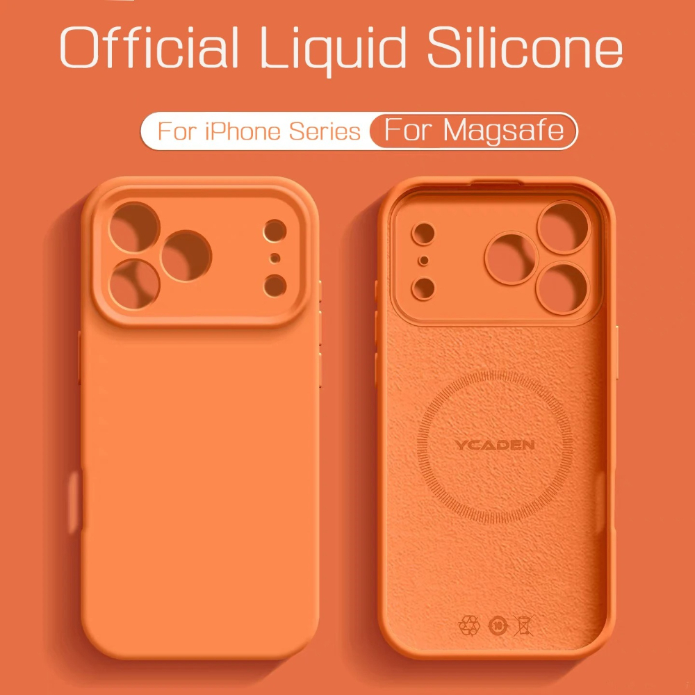 Fashion Macaron Color Skin Fee - Liquid Silicone Magnetic Phone Case recension och pris