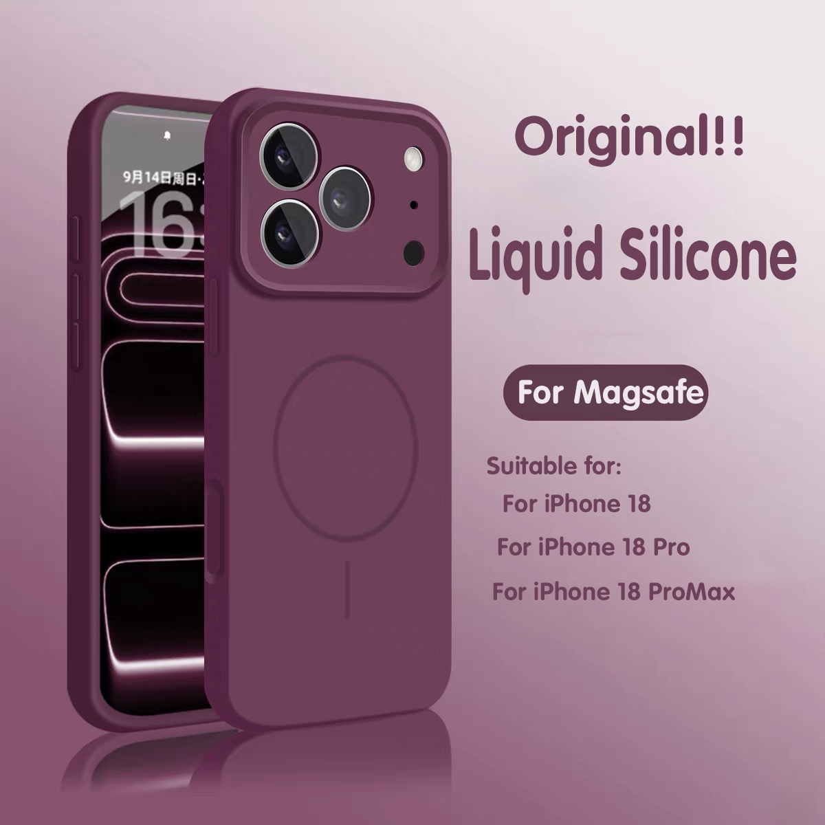 Original Liquid Silicone Magne - Liquid Silicone Magnetic Phone Case recension och pris