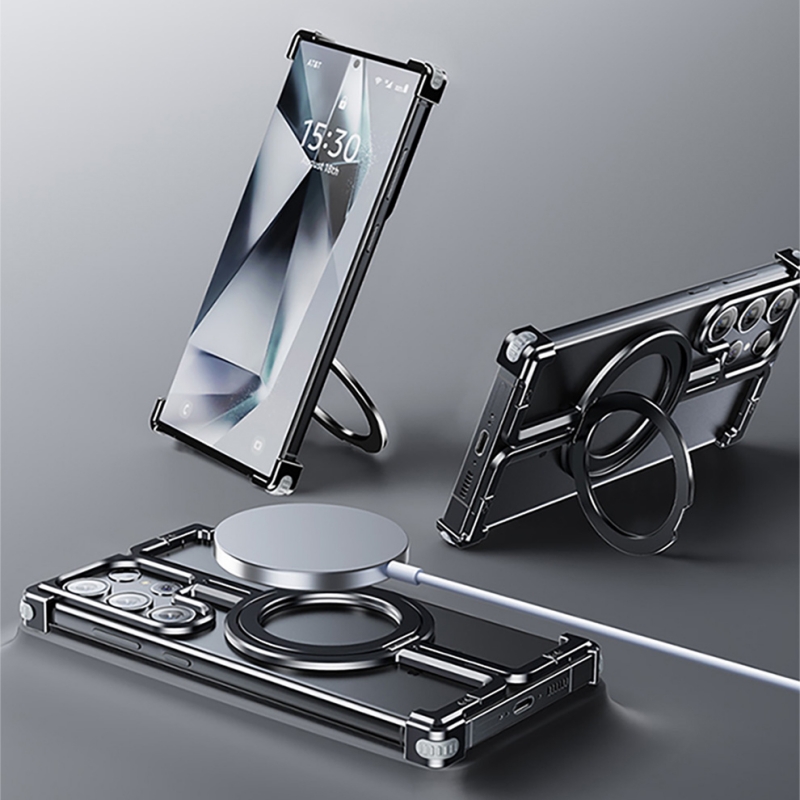 Metal Frameless Magnetic Holde - Metal Bumper Aluminum Frame Case recension och pris