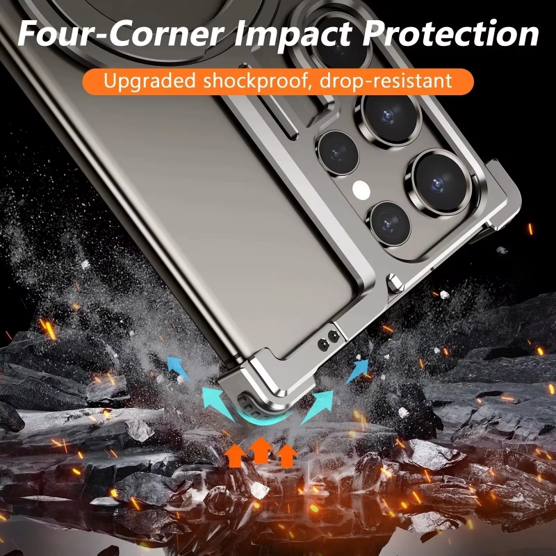 Metal Frameless Magnetic Holde - Metal Bumper Aluminum Frame Case recension och pris