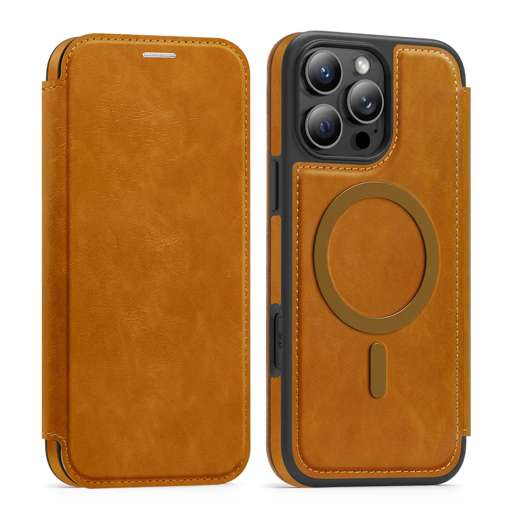 Magnetic Flip Leather Phone Ca - Leather Wallet Card Holder Phone Cover recension och pris
