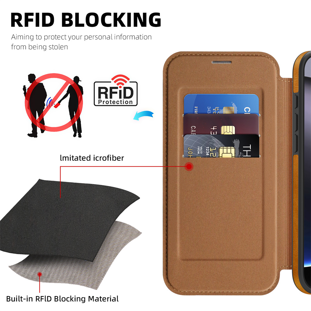 Magnetic Flip Leather Phone Ca - Leather Wallet Card Holder Phone Cover recension och pris