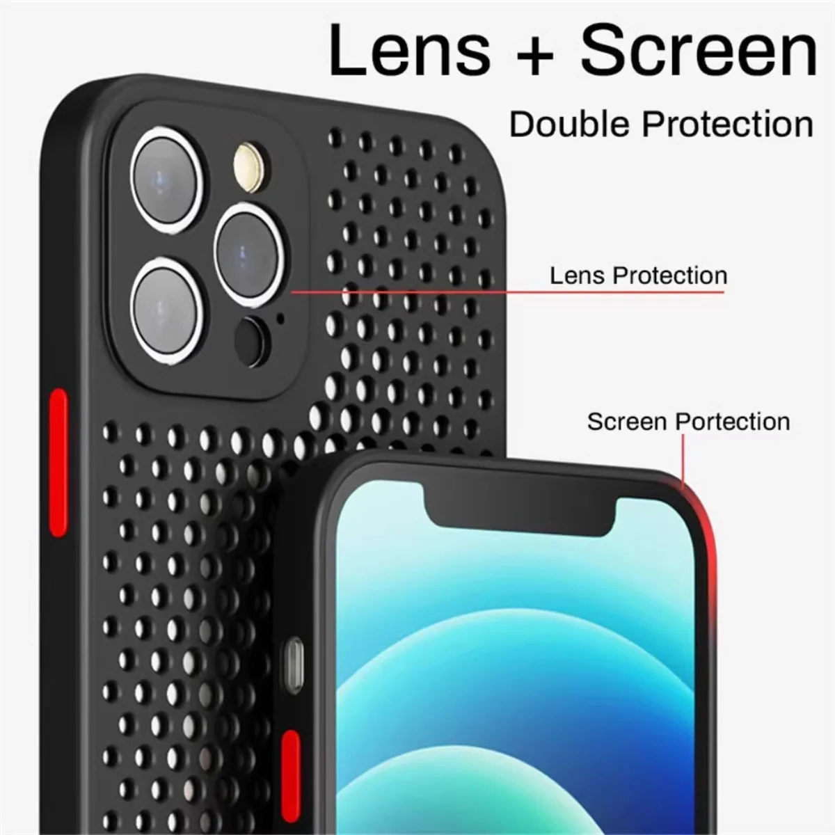 Heat Dissipation Cooling Phone - Heat Dissipation Mesh Breathable Case recension och pris