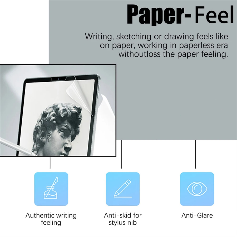 3Pcs Paper Feel Like Screen Pr - Matte Anti Glare Screen Protector recension och pris