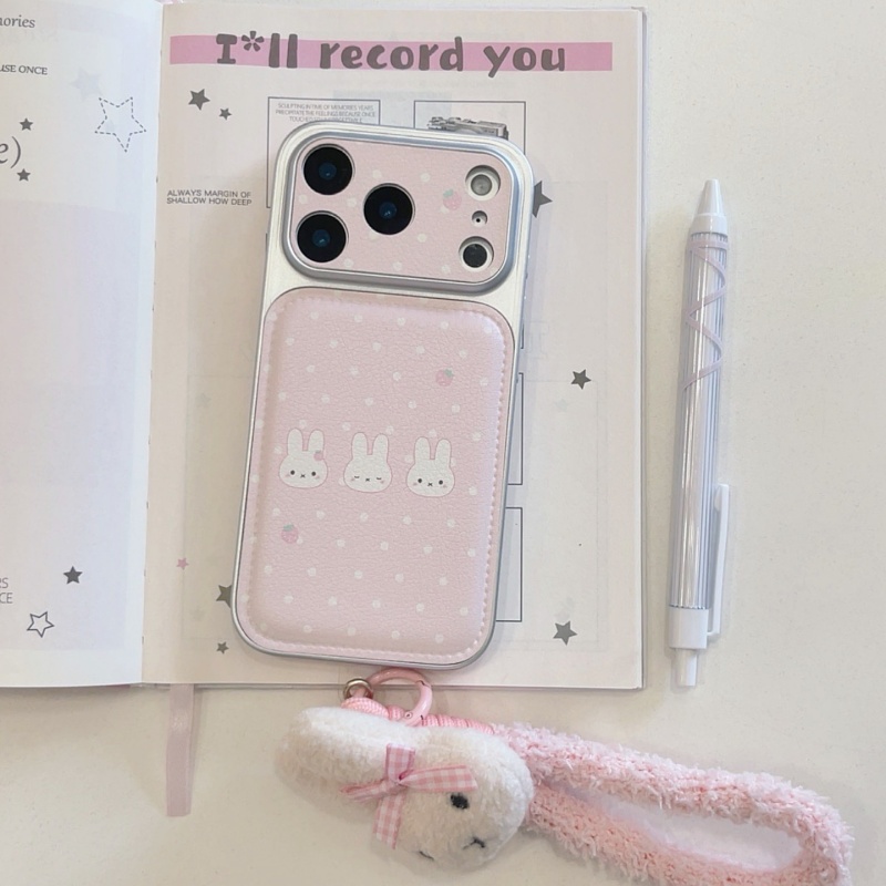 Cute strawberry Cartoon Miffy  - Cute Cartoon Wrist Strap Silicone Case recension och pris