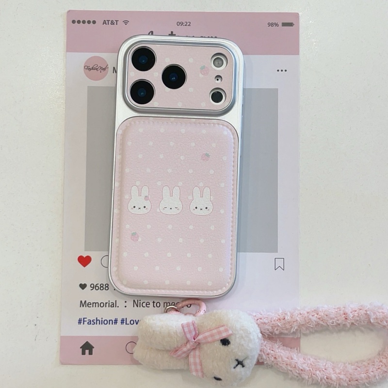 Cute strawberry Cartoon Miffy  - Cute Cartoon Wrist Strap Silicone Case recension och pris